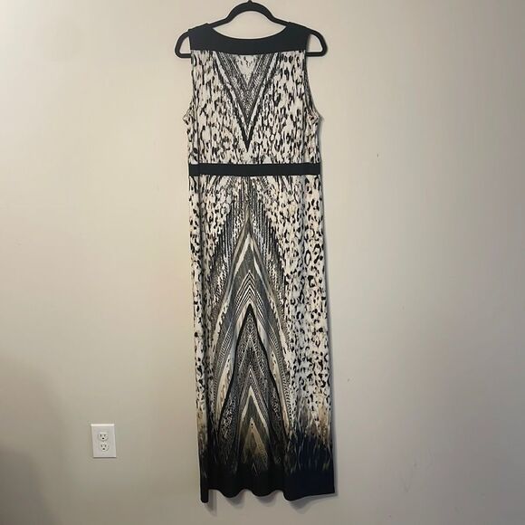 Chico's Animal Chevron Diane Maxi Dress Large - Picture 9 of 10